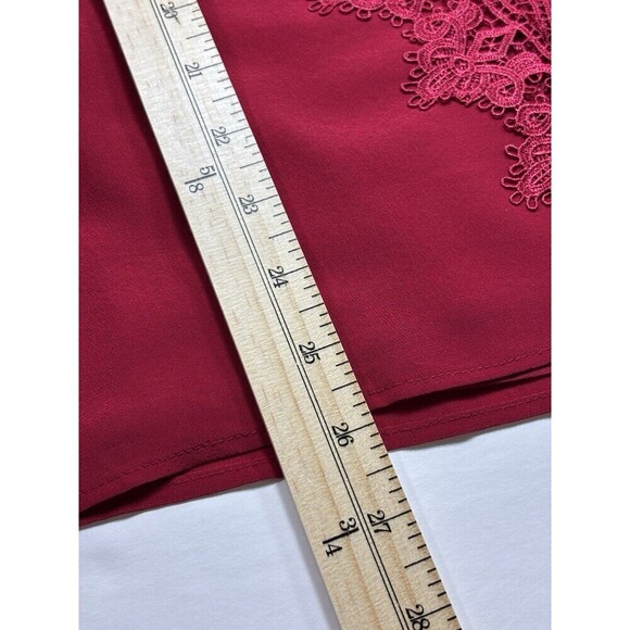 Cami NYC Charley Top Red Medium Lace Up Back Spaghetti Straps Tank Camisole - Picture 11 of 12